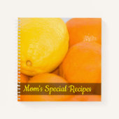 Sinaasappels en Lemon Close-up-foto Notitieboek (Voorkant)