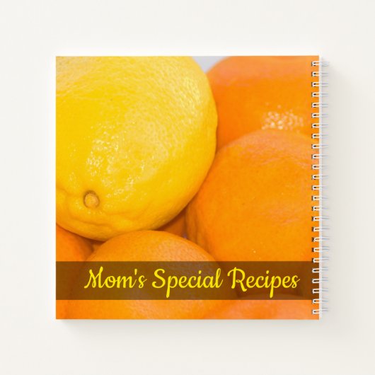 Sinaasappels en Lemon Close-up-foto Notitieboek (Achterkant)