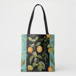 Sinaasappels en Lemons Kleurkeuzeknop Tote Bag