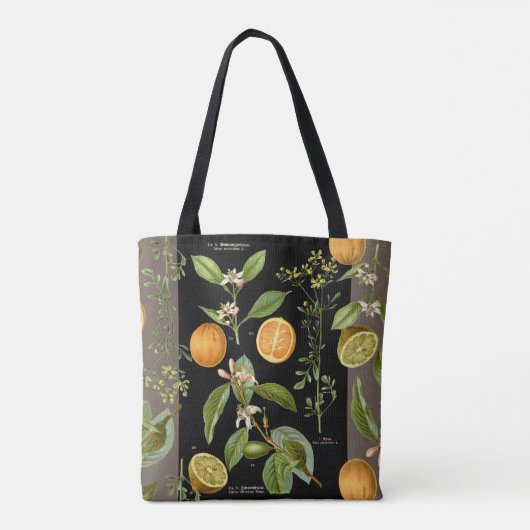 Sinaasappels en Lemons met Neutrale Acent Tote Bag (Achterkant)
