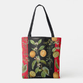 Sinaasappels en Lemons  met Red Accent Tote Bag (Achterkant)