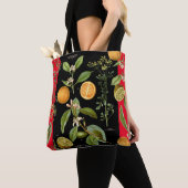 Sinaasappels en Lemons  met Red Accent Tote Bag (Dichtbij)