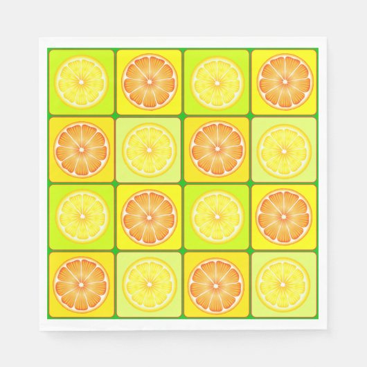 Sinaasappels en luienpapier servetten (Voorkant)