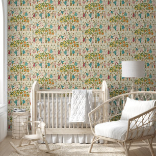 Sinaasappels en luiers Nursery Rhyme Pattern Behang