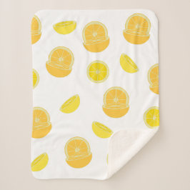 Sinaasappels en luiers sherpa deken