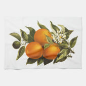 Sinaasappels en papavers theedoek (Horizontaal)