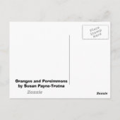 Sinaasappels en Persimmons Briefkaart (Achterkant)