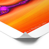 Sinaasappels en Purples Fractal #1 Poster (Hoek)