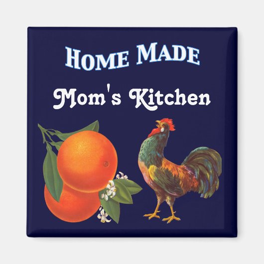 Sinaasappels en Rooster  Crate Art Magnet (Voorkant)