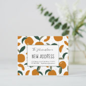 Sinaasappels en Sinaasappel Blossom Nieuw adres Ve Aankondiging (Staand voorkant)