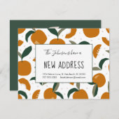 Sinaasappels en Sinaasappel Blossom Nieuw adres Ve Aankondiging (Voorkant / Achterkant)