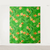 Sinaasappels en tropische bladeren wandkleed (Voorkant)