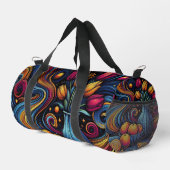 sinaasappels en tulpen kleurrijk kunstwerk plunjezak (Rechterhoek)