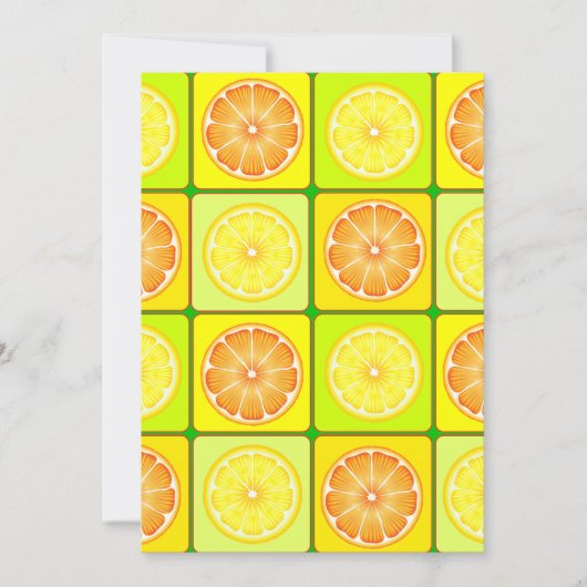 Sinaasappels en uitnodigingen tot het indienen van (Voorkant)