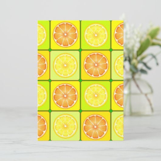 Sinaasappels en uitnodigingen tot het indienen van (Staand voorkant)