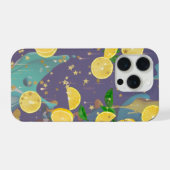 Sinaasappels en verfspatten iPhone hoesje (Achterkant horizontaal)