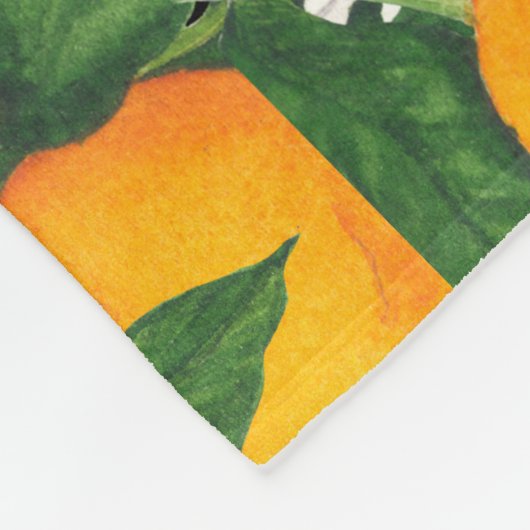 Sinaasappels Fleece Deken (Hoek)