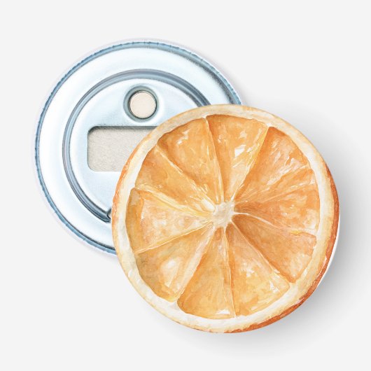 Sinaasappels Fruit Button Flesopener (Voorkant)