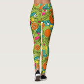 Sinaasappels, Fruit & Capsules Gezondheidszorg Leg Leggings (Achterkant)