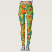 Sinaasappels, Fruit & Capsules Gezondheidszorg Leg Leggings (Voorkant)