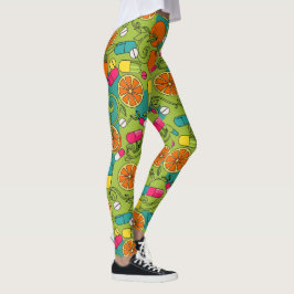 Sinaasappels, Fruit & Capsules Gezondheidszorg Leg Leggings