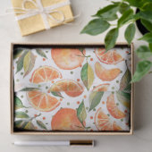Sinaasappels Fruit Citrus Groene Bladeren Wit Tissuepapier (Geschenk)