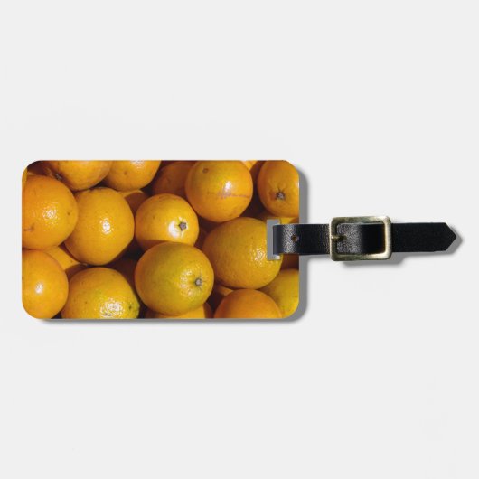 Sinaasappels fruit Florida markt sinaasappel Bagagelabel (Voorkant horizontaal)