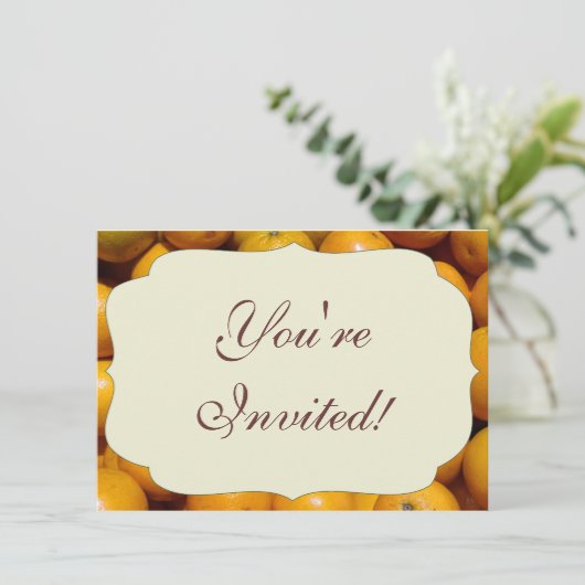 Sinaasappels fruit Florida markt sinaasappel Kaart (Staand voorkant)