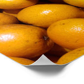 Sinaasappels fruit Florida markt sinaasappel Poster (Hoek)