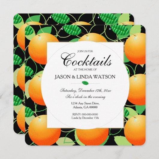 Sinaasappels Fruit Kaart (Voorkant / Achterkant)