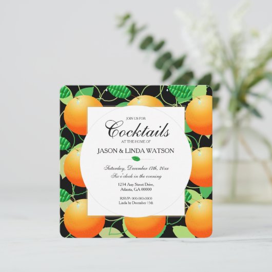 Sinaasappels Fruit Kaart (Staand voorkant)