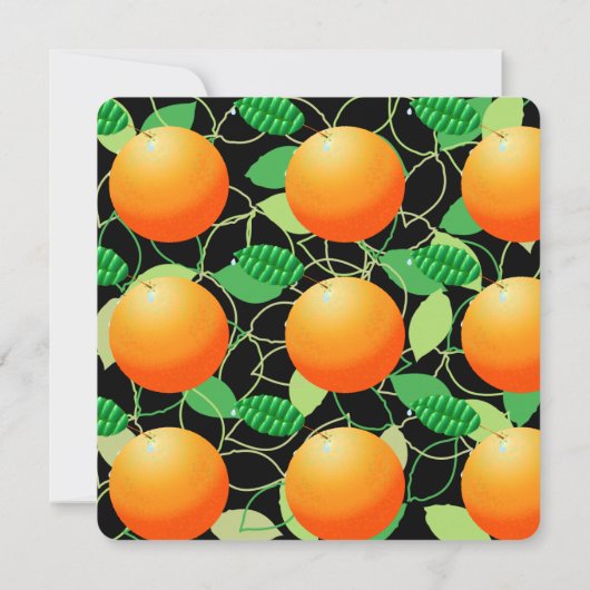 Sinaasappels Fruit Kaart (Achterkant)