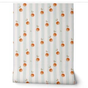 Sinaasappels Fruit schattig behang