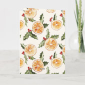 Sinaasappels Fruitkerst Kaart (Achterkant)