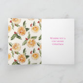 Sinaasappels Fruitkerst Kaart (Binnen)