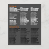 Sinaasappels, Greengrocers Adverteren Flyer (Achterkant)