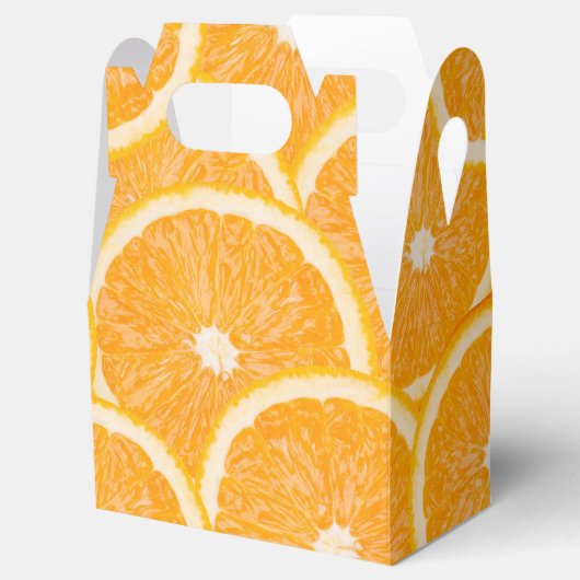 Sinaasappels gunst dozen bedankdoosjes (Geopend)