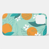 Sinaasappels in bladeren bloeien. illustratie Case-Mate iPhone case (Achterkant (horizontaal))