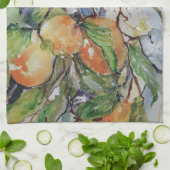 Sinaasappels in de boom. theedoek (Gevouwen)