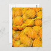Sinaasappels in het Netto Briefkaart van Markering (Voorkant / Achterkant)
