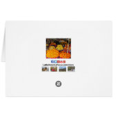 Sinaasappels in het Wenskaart van de boerenmarkt (Achterkant Horizontaal)