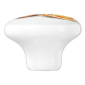 Sinaasappels in plakken en in gehele vorm keramische knop (Zijkant)