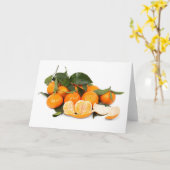 Sinaasappels Kaart (Gele Bloem)