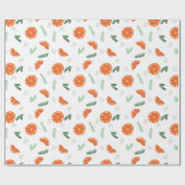 Sinaasappels - Kerstfeestdag, omslagpapier Cadeaupapier (Vlak)