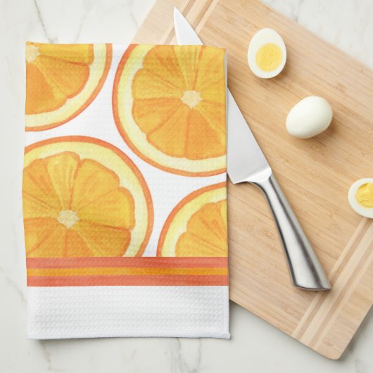 Sinaasappels - keukenhanddoek (Quarter Fold)
