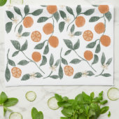 Sinaasappels keukenhanddoek (Gevouwen)