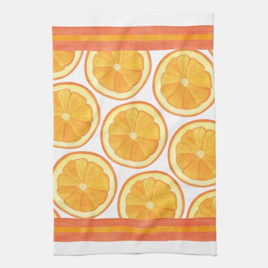 Sinaasappels - keukenhanddoek (Verticaal)