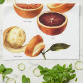 Sinaasappels keukenhanddoek (Gevouwen)