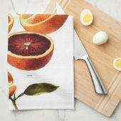 Sinaasappels keukenhanddoek (Quarter Fold)