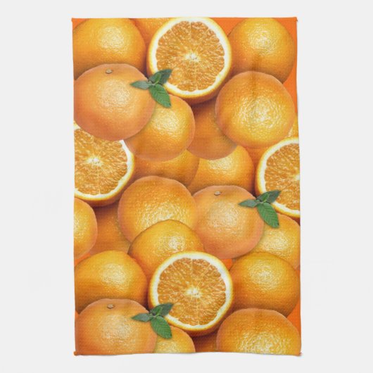 Sinaasappels keukenhanddoek 🍊 (Verticaal)